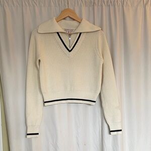 Sincerely Jules Cream V-Neck Sweater
